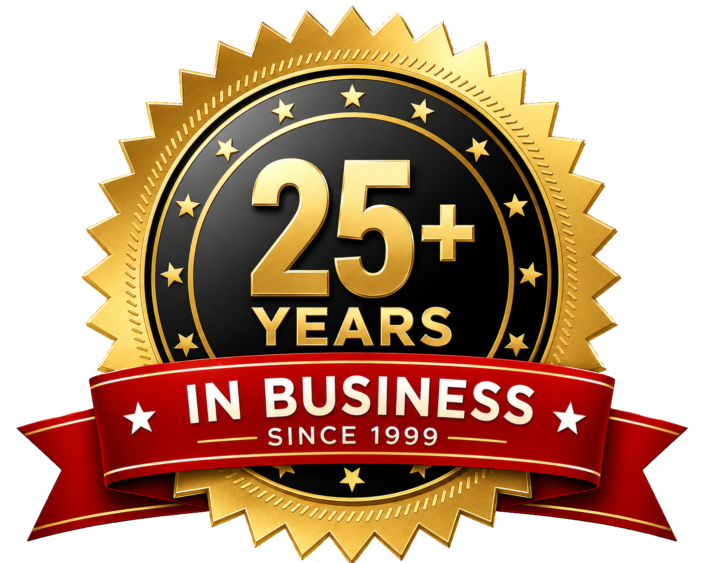 25+ years in business since 1999